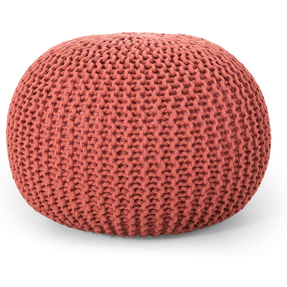 Christopher Knight Home Nahunta Pouf Coral