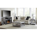 Ameriwood Home Carver Coffee Table Gray