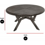 Greyson Living Avilla Grey Wood and Metal Industrial Coffee Table by