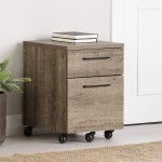 South Shore File Cabinet Vertical Weathered Oak