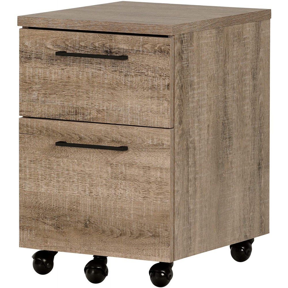 South Shore File Cabinet Vertical Weathered Oak