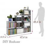 Book Shelf Book Shelves 30 inch Bookcase Folding Book Shelves Bookshelf Pink 9 Cube