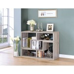 Coaster Home Furnishings Coaster Contemporary Grey Driftwood Convertible Bookcase TV Stand