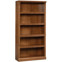 Sauder 5-Shelf Split Bookcase Oiled Oak finish