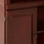 Sauder Heritage Hill Library With Doors Classic Cherry finish