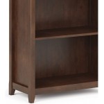 SIMPLIHOME Amherst SOLID WOOD 70 inch x 30 inch Transitional 5 Shelf Bookcase in Russet Brown with 5 Shelves for the Living Room Study and Office
