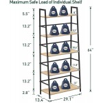 SpringSun 5-Tier Simple Industrial Bookshelf，Wood Bookcase and Display Shelf Furniture with Metal Frame for Home and Office