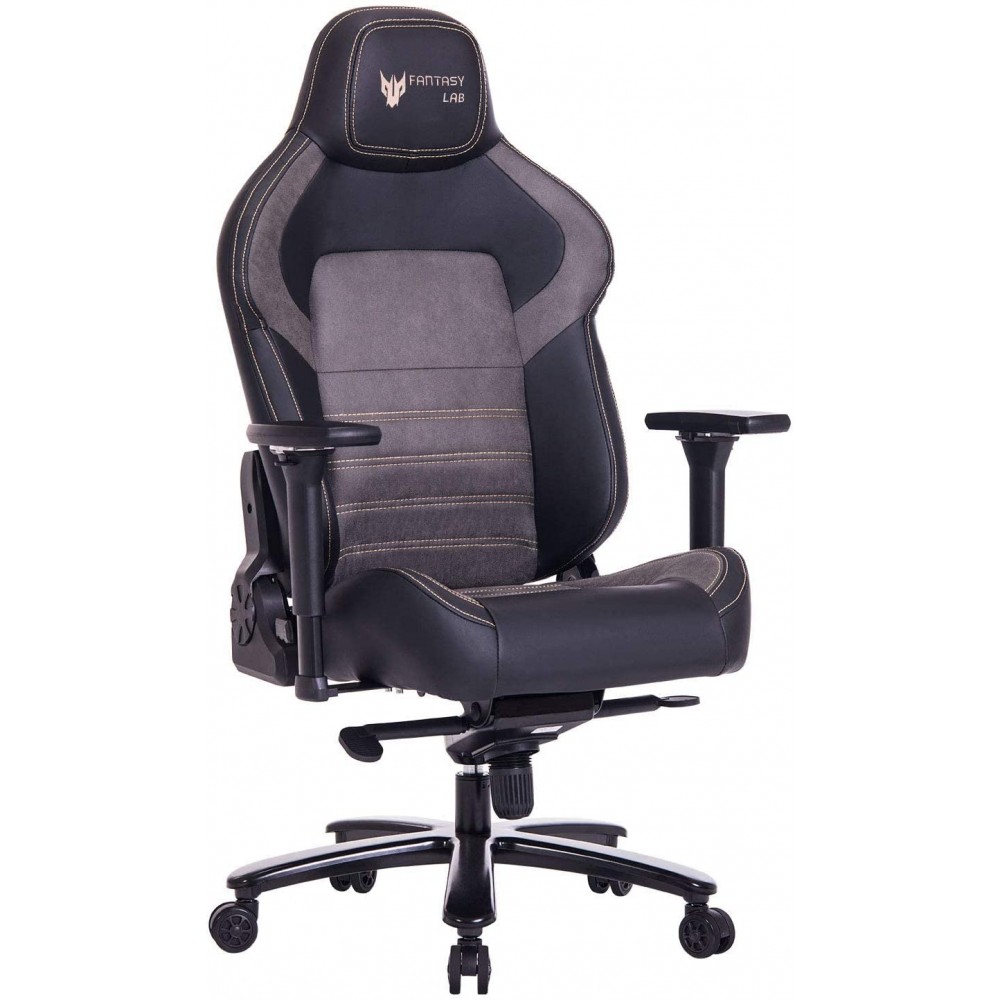 Big and Tall Gaming Chair 440lb Gamer Chair with Gel Cold Cure Foam Lumbar Big and Tall Office Chair 4d Adjustable Arms Heavy Duty Metal Base Computer Chair for Gamers Office Workers