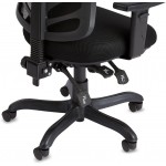 Commercial Ergonomic Mid-Back Mesh Desk Computer Chair with Adjustable Seat Armrests and Lumbar Support Black