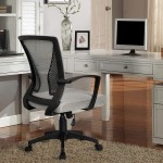 KaiMeng Ergonomic Grey Office Clearance Mesh Computer Lumbar Support Mid Back Study Desk Modern Executive Task Chair Cheap Adjustable Swivel 19.8" x 19.8" x 38.8"
