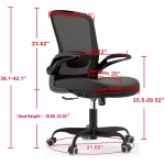 Office Chair Ergonomic Desk Chair with Adjustable Lumbar Support High Back Mesh Computer Chair with Flip-up Armrests-BIFMA Passed Task Chairs Executive Chair for Home Office