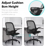 Office Chair KERDOM Ergonomic Desk Chair Breathable Mesh Computer Chair Comfy Swivel Task Chair with Flip-up Armrests and Adjustable Height
