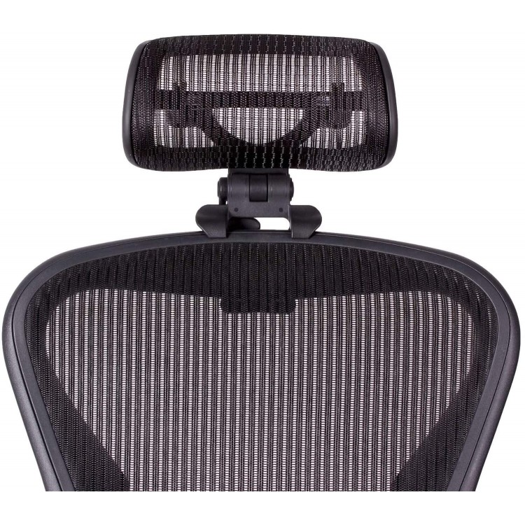 The Original Headrest for The Herman Miller Aeron Chair H3 Carbon | Colors and Mesh Match Classic Aeron Chair 2016 and Earlier Models | Headrest ONLY Chair Not Included