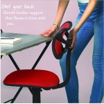 Urban Shop Swivel Mesh Desk Chair Red