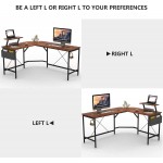 Cubiker Modern L-Shaped Computer Office Desk Corner Gaming Desk with Monitor Stand Home Office Study Writing Table Workstation for Small Spaces