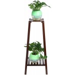 QBQCBB Home Floral Shelf Bamboo Plant Flower Stand Sturdy Rack Flower Pots Holder Disply Rack US Stock Cold Roller Kitchen Table Dining Table with Bookshelf