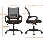 Yaheetech Home Office Furniture Sets Desk and Chair Set Simple Computer Desk and Mesh Chair Set Office Chair and Computer Desk Workstation Mesh Chair with Computer Desk