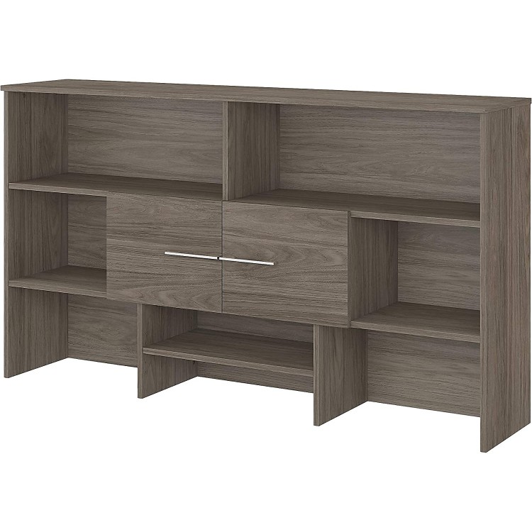 Office 500 72W Desk Hutch in Modern Hickory Engineered Wood
