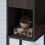 Office by Kathy Ireland Atria 60W Hutch for Writing Desk in Charcoal Gray