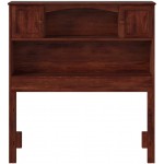 Atlantic Furniture Newport Bookcase Headboard Twin Walnut