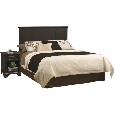 Bedford Black King Headboard and Night Stand by Home Styles