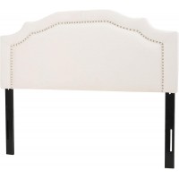 Christopher Knight Home Bellagio Fabric Headboard Queen Full Ivory