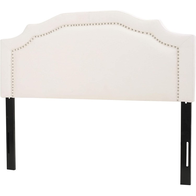 Christopher Knight Home Bellagio Fabric Headboard Queen Full Ivory