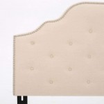 Christopher Knight Home Silas Headboard Fully Upholstered Queen Full Beige