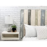 Farmhouse Mix Headboard King Size Hanger Style Handcrafted. Mounts on Wall. Easy Installation