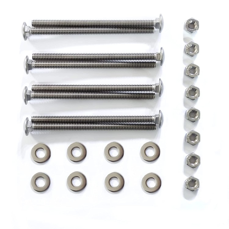 Headboard Bolts and Nuts Kit,Bed Frame Bolts,Bolts for Headboard to Frame,4-Inch Headboard Bolts,Headboard Attachment Kit