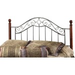 Hillsdale Furniture Hillsdale Martino Without Bed Frame King Headboard Smoke Silver