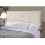 MJL Furniture Designs Ali Collection Olivia Series Upholstered Tufted and Padded California King Size Headboard Contemporary Styled Bedroom Décor California King Size Doe Tan