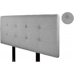 MJL Furniture Designs Ali Padded Bedroom Headboard Contemporary Styled Bedroom Décor HJM100 Series Headboard Dark Gray Finish California King Sized USA Made
