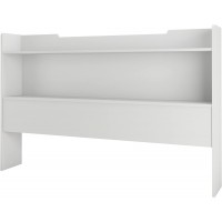Nexera Queen Size Bookcase Headboard White