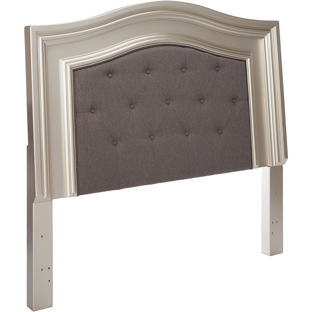 Signature Design by Ashley Coralayne Glam Tufted Upholstered Panel Headboard ONLY Queen Gray