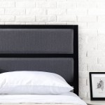 Upholstered Metal Headboard Contemporary Style and Classic Shape Multiple Sizes Full