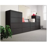 Alera 2-Drawer Lateral File Cabinet 42 x 19-1 4 x 28-3 8-Inch Black