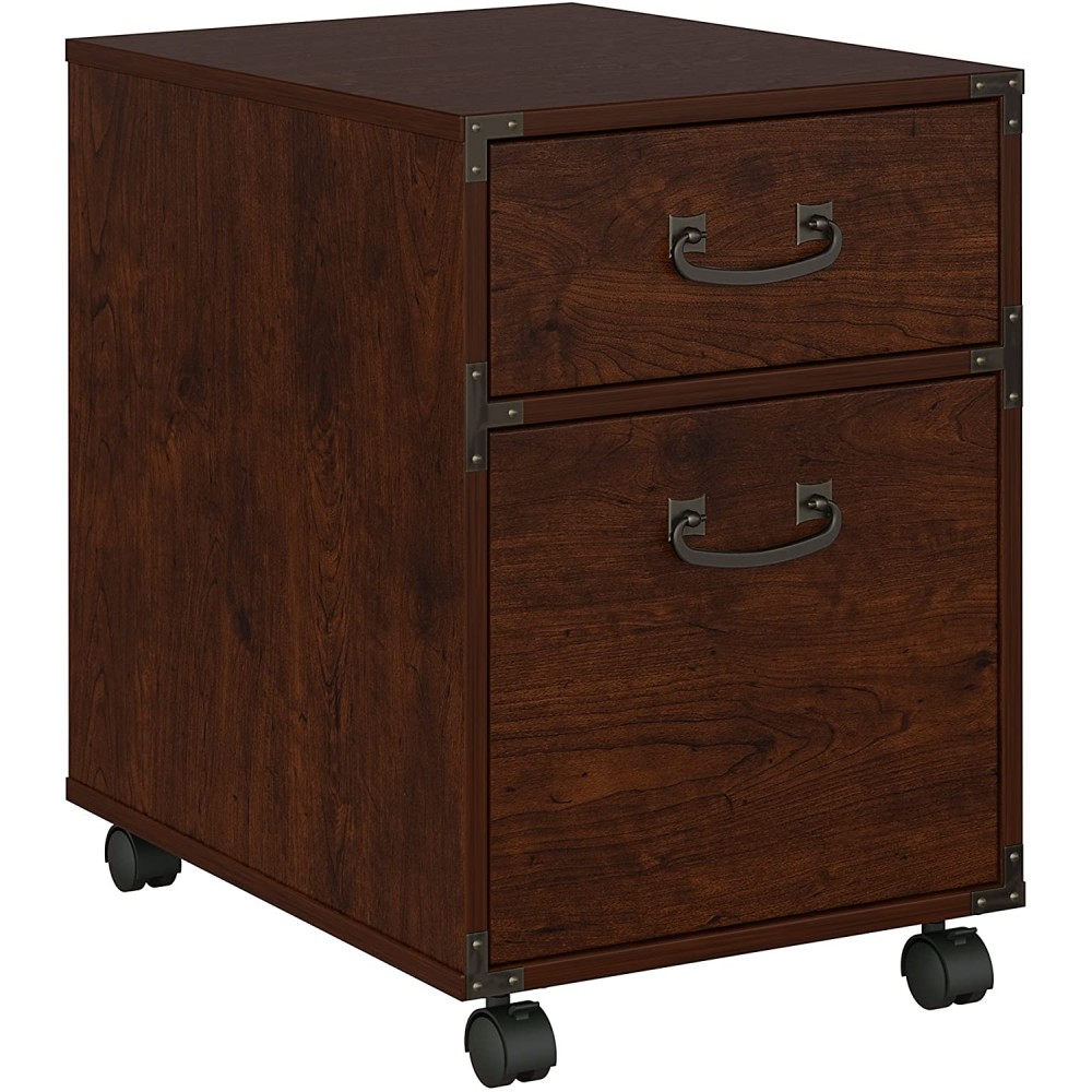 Bush Furniture kathy ireland Home Ironworks 2 Drawer Mobile File Cabinet Coastal Cherry