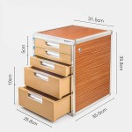 Desktop Metal File Cabinet Manager,Home Office File Organizer with Lock Drawer Storage File Cabinet File Sorting Cabinet Used to Store Mail Folders and Books