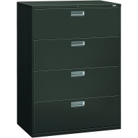 HON 694LS 600 Series 42-Inch by 19-1 4-Inch 4-Drawer Lateral File Charcoal