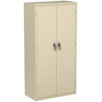 HON Brigade Series Five-Shelf Storage Cabinet High Storage Cabinet 36w by 18d by 72h  Putty HSC1872