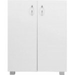 Omabeta 60x31.5x71cm Filing Cabinet Double Layer White Office Cabinet Cabinet for Home Office