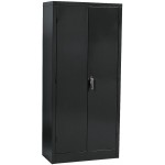 Sandusky Lee Black Steel SnapIt Storage Cabinet | 4 Adjustable Shelves | 72" H x 36" W x 18" D | RTA7000-09 Model