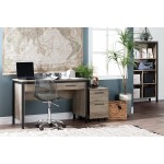 South Shore Munich Industrial Design 2-Drawer Mobile File Cabinet Weathered Oak