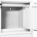 vidaXL vidaXL Office Cabinet Steel Lockers Living Room Storage Furniture Multi Colors