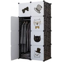 Combination Armoire Wardrobe Moving Wardrobes Storing Clothes for Bedroom Boxes Combination Wardrobe White Brown With Shoe Rack No Shoe Rack Portable Wardrobe