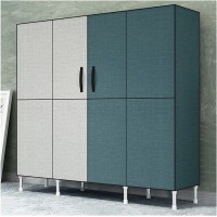 kaijunshop Portable Wardrobe Portable Wardrobe for Hanging Clothes Wardrobe Storage Closet​ Bedroom Armoire with Doors Easy to Assemble 66" L X 17.7" D X 69" H Portable Closet Wardrobe Color : A