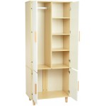TANGYUAN Modern Minimalist Wardrobe Cabinets Storage Bedroom Armoire Storage Organizer with Doors Wardrobe Wardrobe Armoire with Drawer