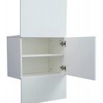 WERSMT White Tall Open Wardrobe Closet Bedroom Armoires 1 Door 2 Storage Space 76 Inch Clothes Shoes StorageWhite