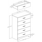South Shore Step One 5-Drawer Chest Pure White